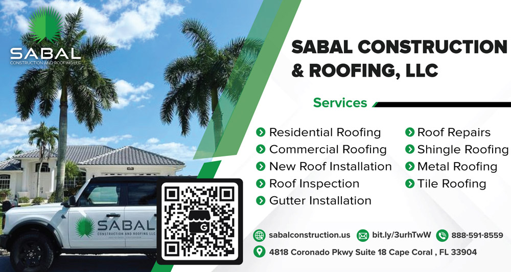 Sabal Construction and Roofing LLC Business Card